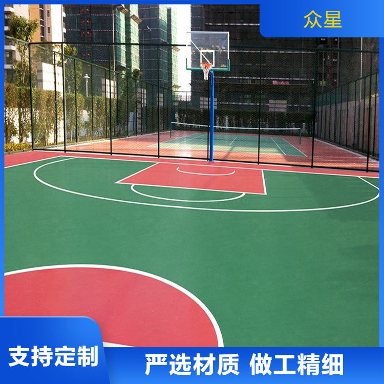 中山市塑胶跑道篮球场硅PU - 推荐